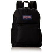 JanSport Unisex SuperBreak Plus Backpack Laptop BookBag School, Travel or Work Bookbag with Water Bottle Pocket JS0A4QUE008,Black