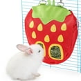thumbnail image 1 of JanYoo Rabbit Hay Feeder Bag for Cage Guinea Pig Timothy Hay Dispenser Storage Manger Hanging Large Less Waste for Bunny, 1 of 6