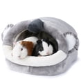 JanYoo Warm Bunny Bed for Rabbits Outdoor Cage Hideout Hut Tent Cave ...