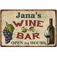 thumbnail image 1 of Jana's Rustic Wine Bar Sign Wall Decor Kitchen Gift 16 x 24 Matte Finish Metal 116240056108, 1 of 1