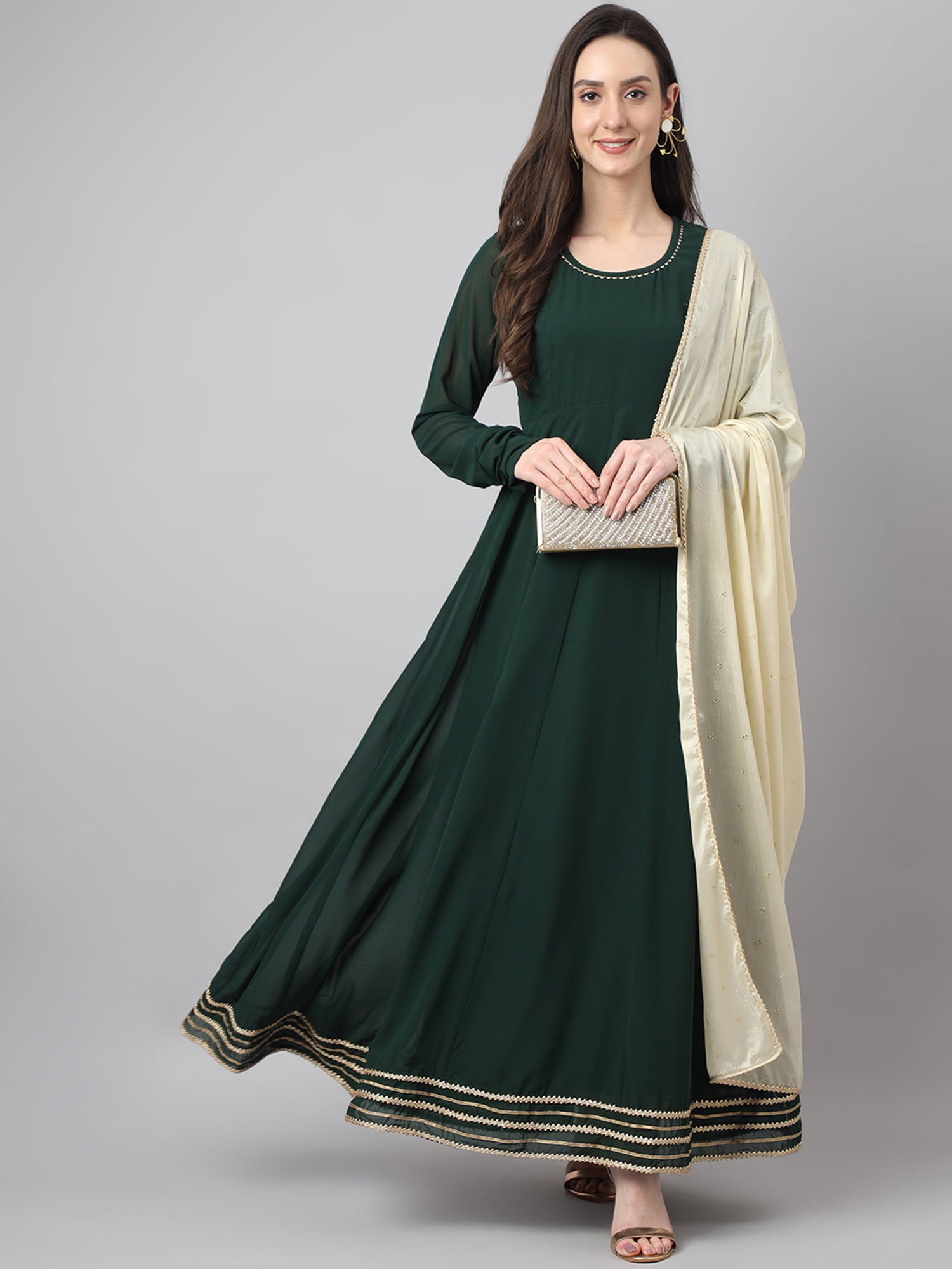 green emerald velvet dress Bottle Green Lehenga – Vasundhara Fashions