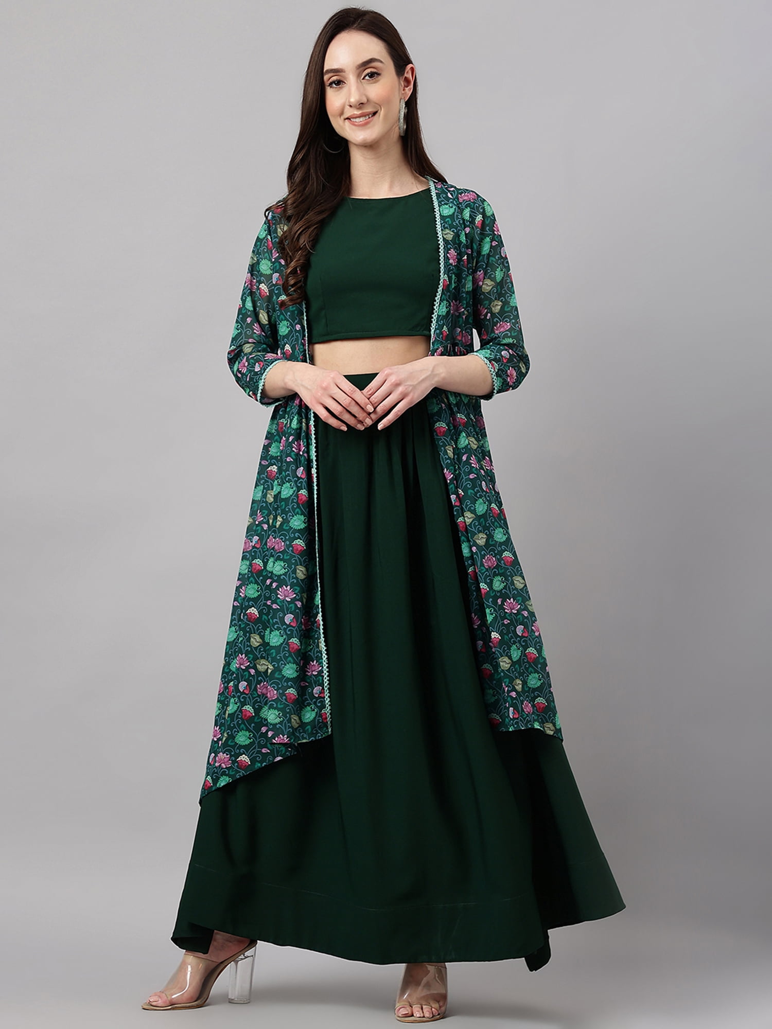 indian dress top and skirt
