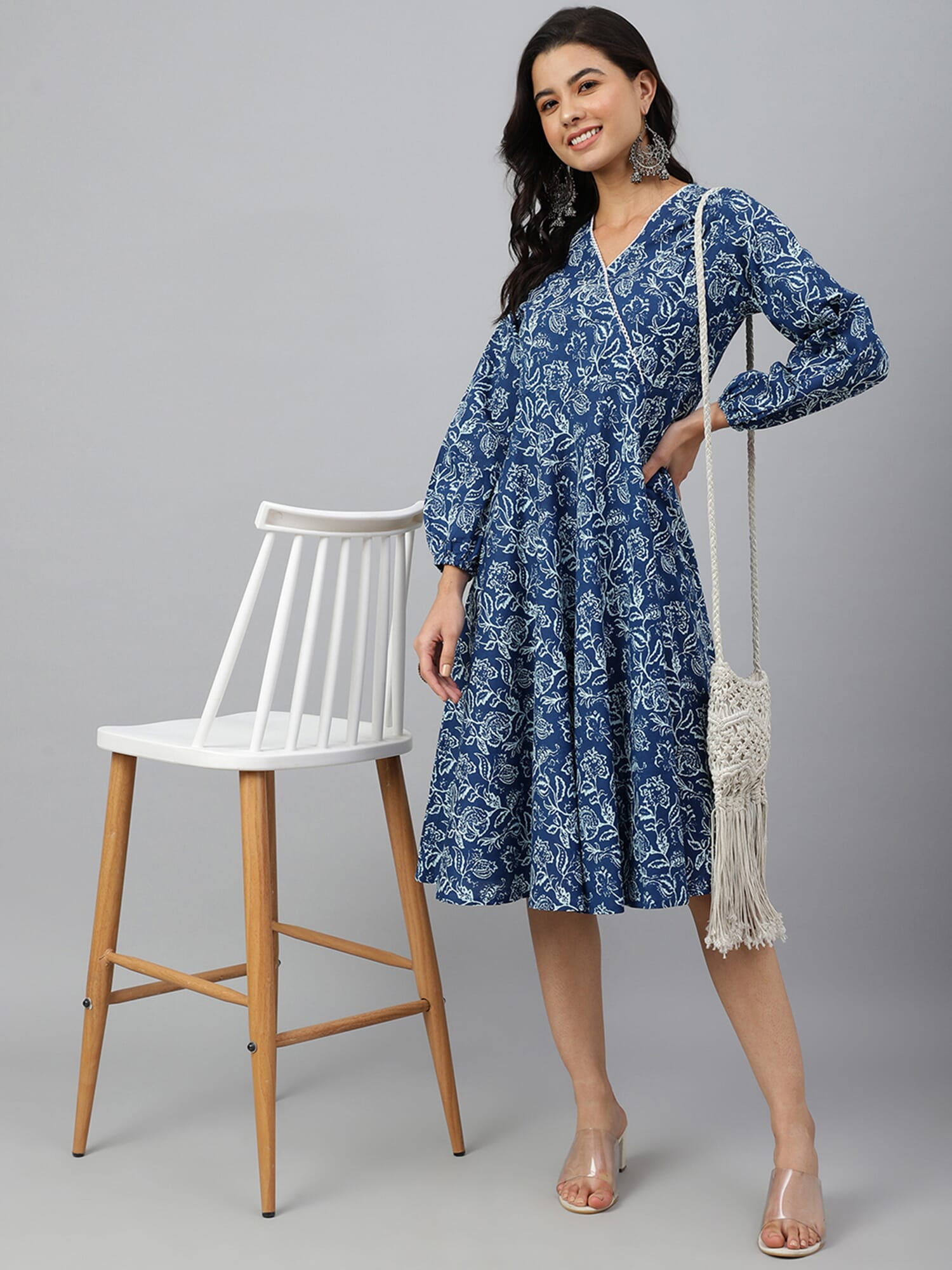 indian navy blue dress Navy Blue Gown with Dupatta- Indian Clothing in Denver, CO and Aurora, CO- India Fashion X 6XL