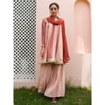 thumbnail image 1 of Janasya Women's Multicolor Georgette Digital Floral Printed Panelled Kurta with Sharara and Dupatta, 1 of 6