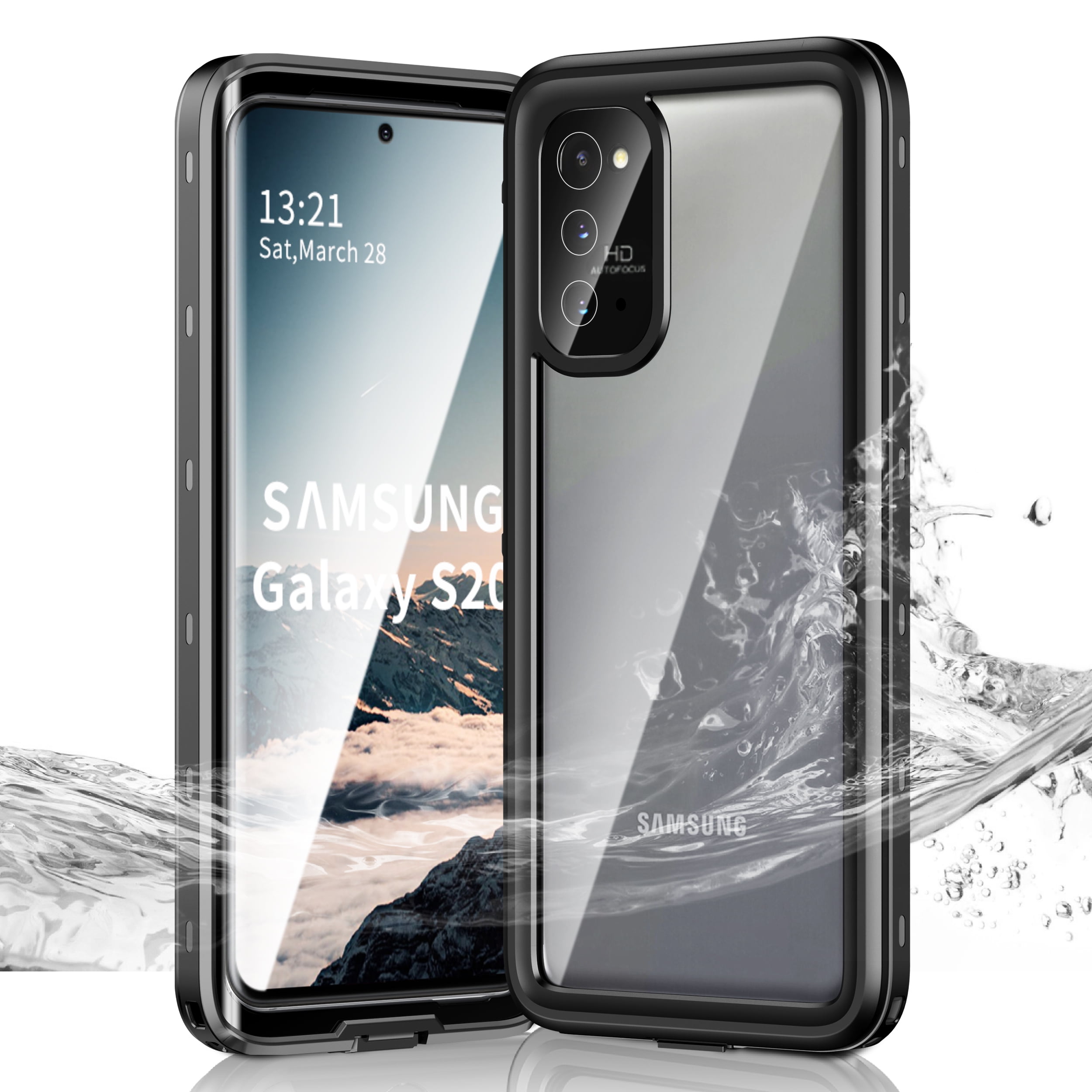 Janazan for Samsung Galaxy S20 Clear Waterproof Protective Case