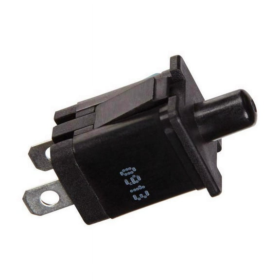 Jandorf 3467545 Single Round Plunger Switch, Black