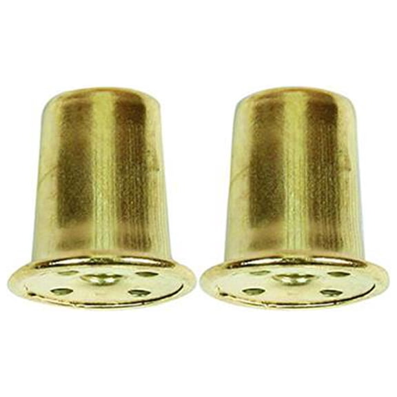 Jandorf 60109 Lamp Finial, Top Hat, Brass Finish, 1-In., 2-Pk. - Quantity 6