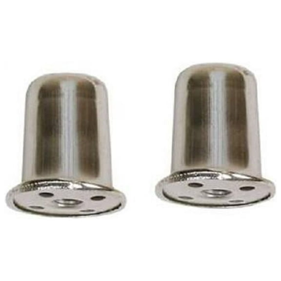 Jandorf 60110 Lamp Finial, Top Hat, Nickel Finish, 1-In., 2-Pk. - Quantity 6