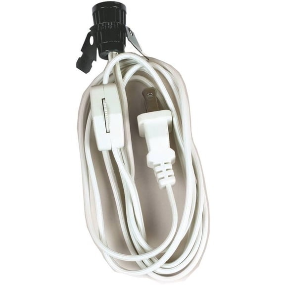 Jandorf 60138 Lamp Cord Set, 6', White