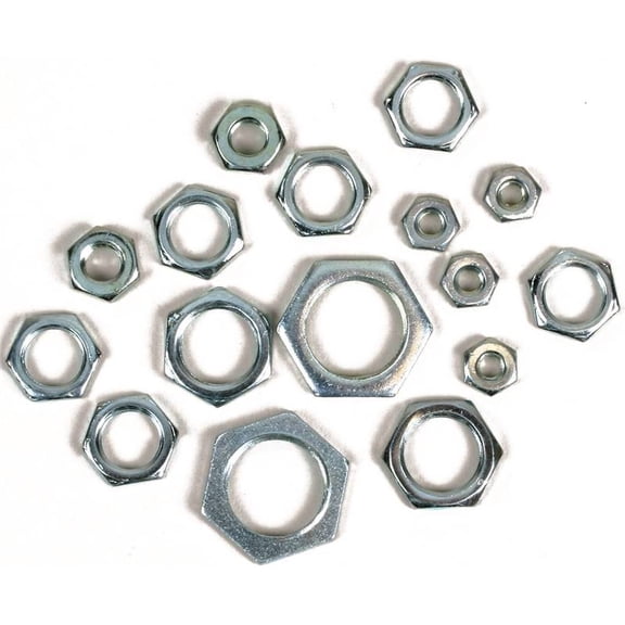 Jandorf 60167 Lamp Pipe Hex Nuts, Steel, Pack-16