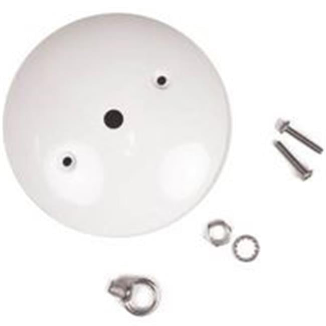 White Modern Ceiling Canopy Kit with Mounting Screws