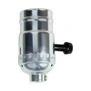Jandorf 60402 Turn Knob Lamp Socket, 250 V, Nickel