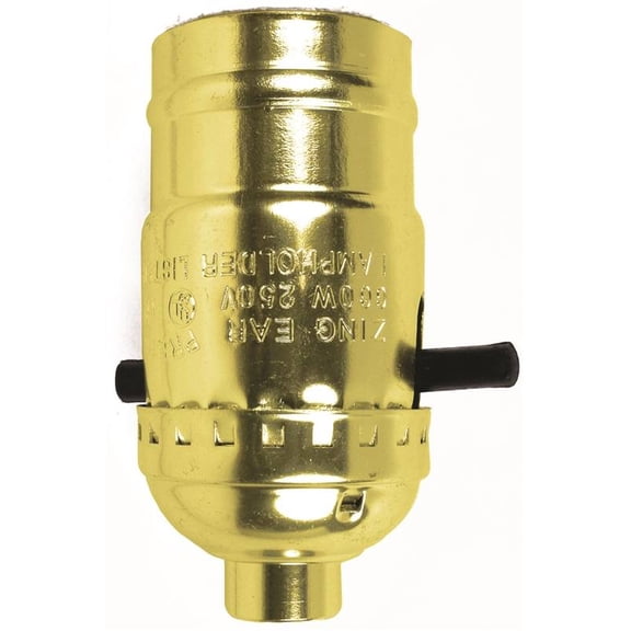 Jandorf 60407 Lamp Socket, 250 V, 660 W, Brass Housing Material