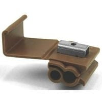 Jandorf 60797 Insulated Self-Stripping Terminal, 18-14 Gauge AWG, Brown