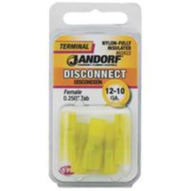 Jandorf 60822 Disconnect Terminal, 12 to 10 AWG Wire, Nylon Insulation ...
