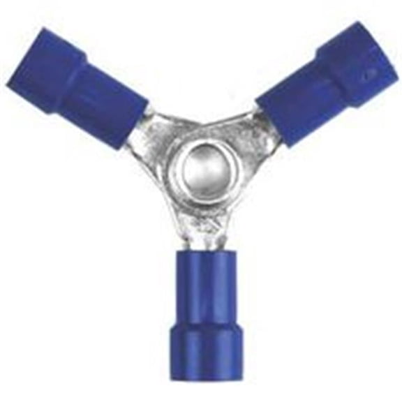 Jandorf 60858 Butt Splice Connector 16 to 14 AWG Vinyl Insulation Blue