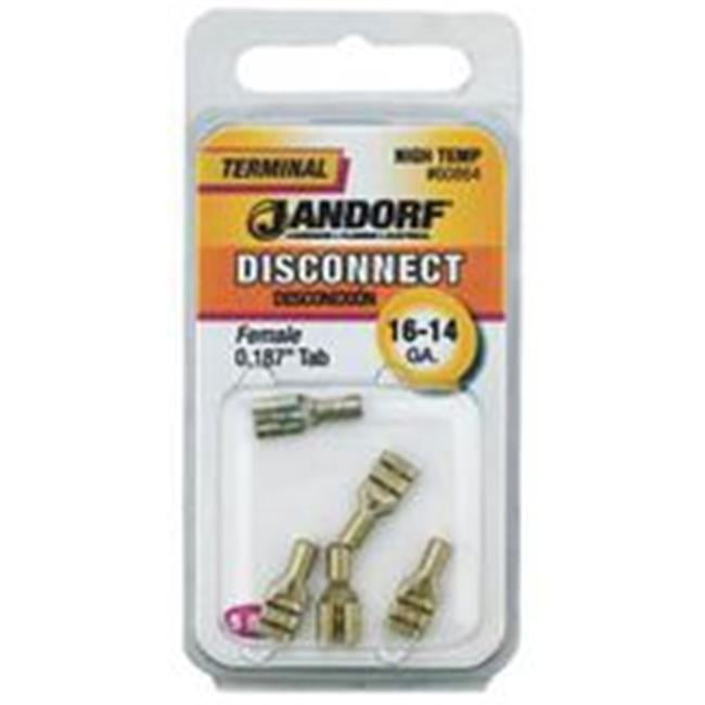 Jandorf 60864 High Temperature Female Disconnect Terminal, 1614 Gauge