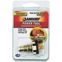 Jandorf 61120 15 Amps Single Pole Push Button Power Tool Switch Silver