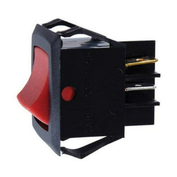 Jandorf 61125 DPST Illuminated Rocker Switch, 15 Amp, 125 Volt