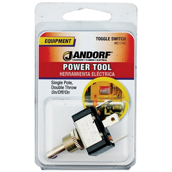 Jandorf 61140 SPDT Toggle Switch, 15 Amp, 125 Volt