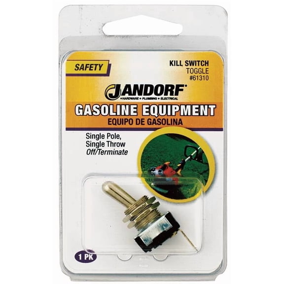 Jandorf 61310 21 Amps Single Pole Kill Automotive/Marine Switch Black/Silver