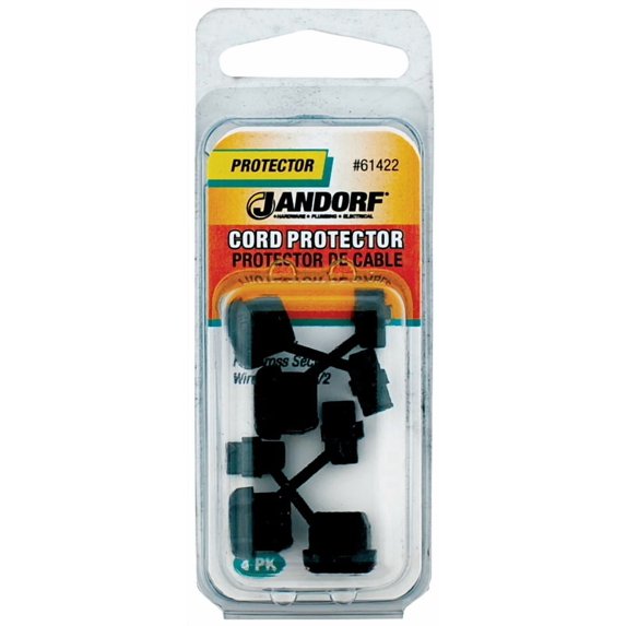 Jandorf 61422 Flat Cable Cord Protector Nylon Black