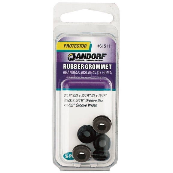 Jandorf Specialty Hardw Grommet Rubber 7/16 Od 61511