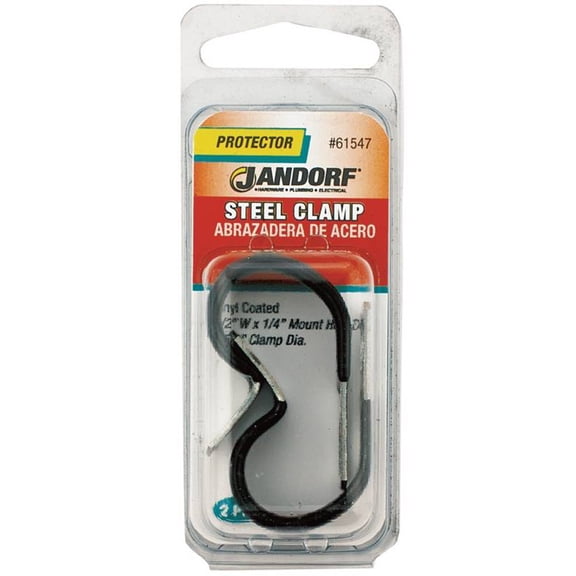 Jandorf 61547 Loom Clamp, Steel/Vinyl, Black