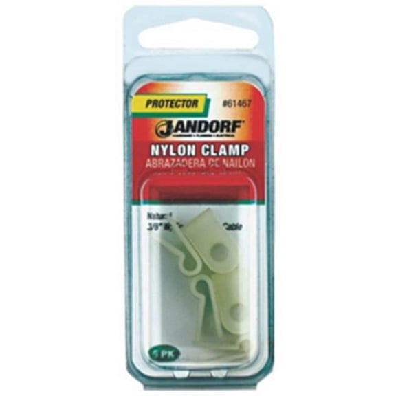 Jandorf Specialty Hardw 61467 Nylon Clamp - Natural, 0.38 x 0.13