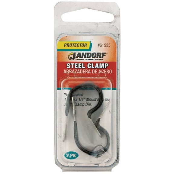 Jandorf 61535 Loom Clamp, Steel/Vinyl, Black