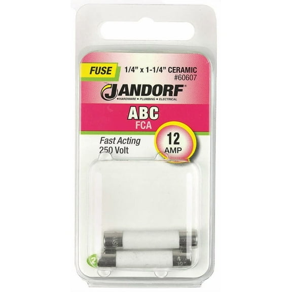 Jandorf Specialty Hardw Fuse Abc 12A Fast Acting 60607