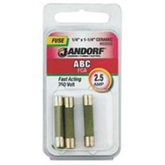 Jandorf Specialty Hardw Fuse Abc 2.5A Fast Acting 60600