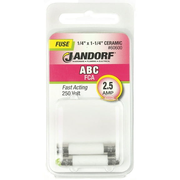 Jandorf Specialty Hardw Fuse Abc 2.5A Fast Acting 60600