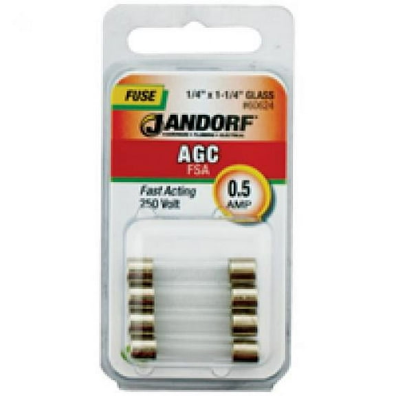 Jandorf Specialty Hardw Fuse Agc .5A Fast Acting 60624