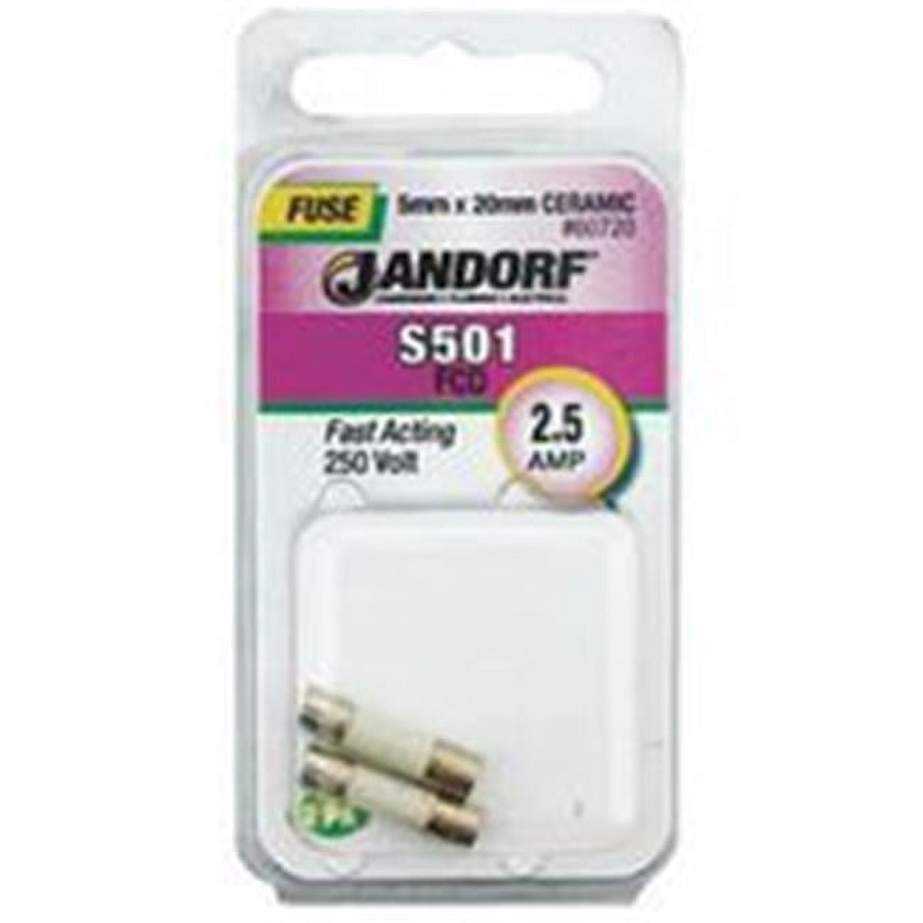 Jandorf Specialty Hardw Fuse S501 2.5A Fast Acting 60720 - Walmart.com