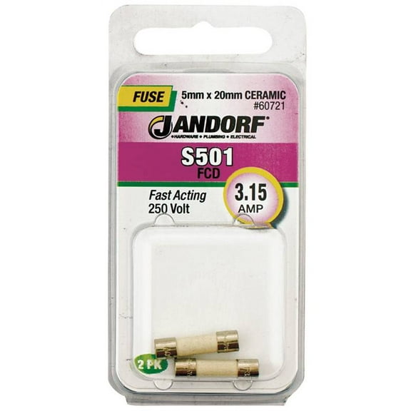 Jandorf Specialty Hardw Fuse S501 3.15A Fast Act 60721