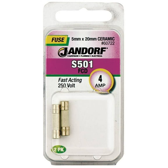 Jandorf Specialty Hardw Fuse S501 4A Fast Acting 60722