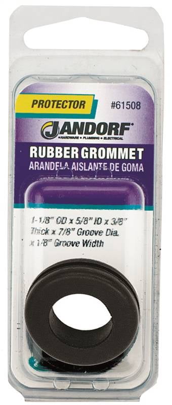 Jandorf  1-1/8 in. Dia. Rubber Grommet  2 pk