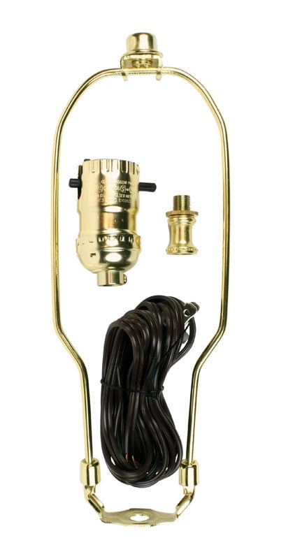 Polished Brass 10" Lamp Kit with 3-Way Switch