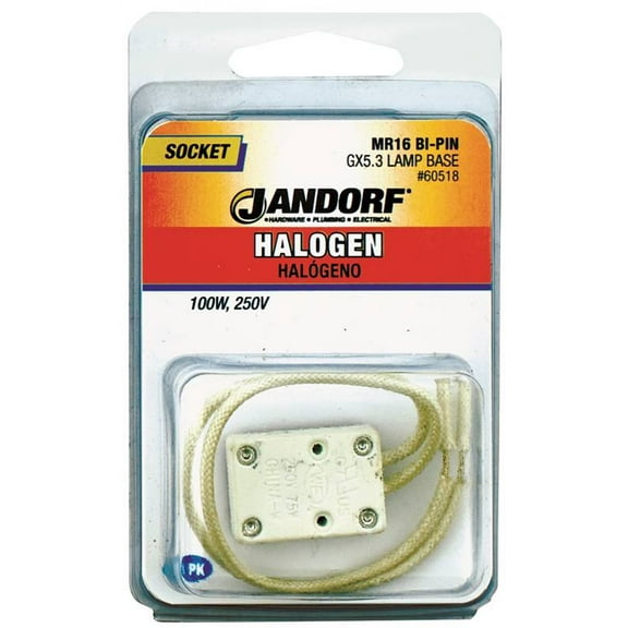 Jandorf 60518 Lamp Socket, 250 V, 100 W, Porcelain Housing Material