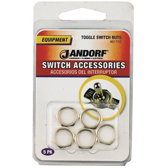 Jandorf Specialty Hardw Toggle Switch Nuts 61155