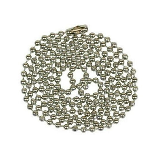 Jandorf Specialty Hardware 264362 3 ft. Number 6 Pew Beaded Chain with Connector