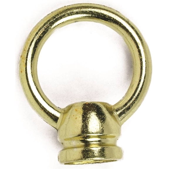 60242 Swag Hook Ceiling Loop, Brass Finish, 1-3/8 Female x 1/8-In. IP - Quantity 1