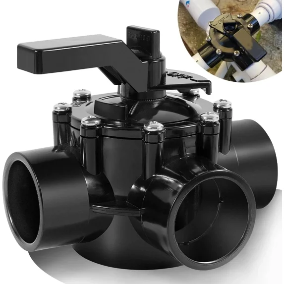 Jandy 4715 OEM 3-Way NeverLube 1.5''to 2'' Positive Seal Swimming Pool Valve