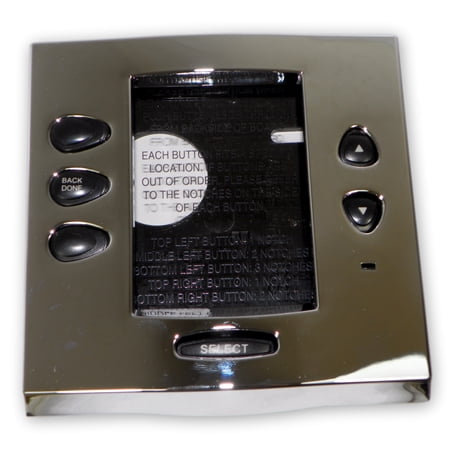 Jandy 7985 ALRS 1Touch Faceplate Kit Polished Chrome With Black Buttons