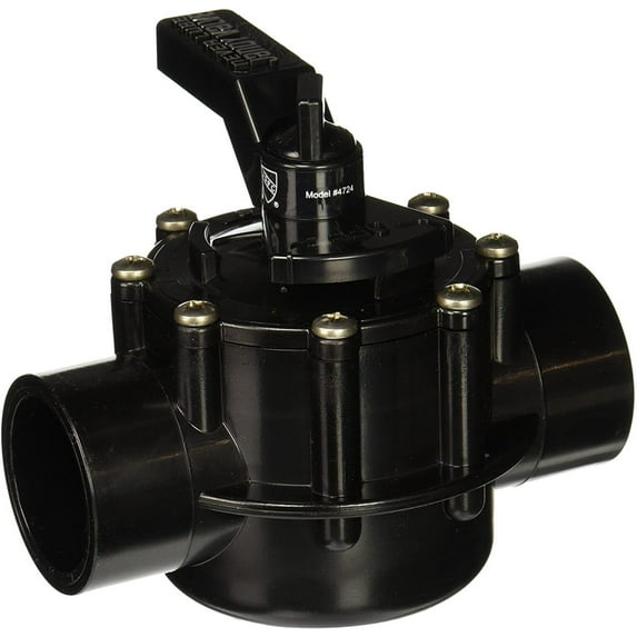Zodiac Jandy/Teledyne Laars Diverter Valve, Jandy Neverlube, 1-1/2" x 2" Pos Seal, 2 Port Part # 4724