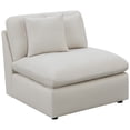thumbnail image 1 of Benjara Jane 38" Sectional Armless Chair- Plush Cushioned Back- Off White, 1 of 5