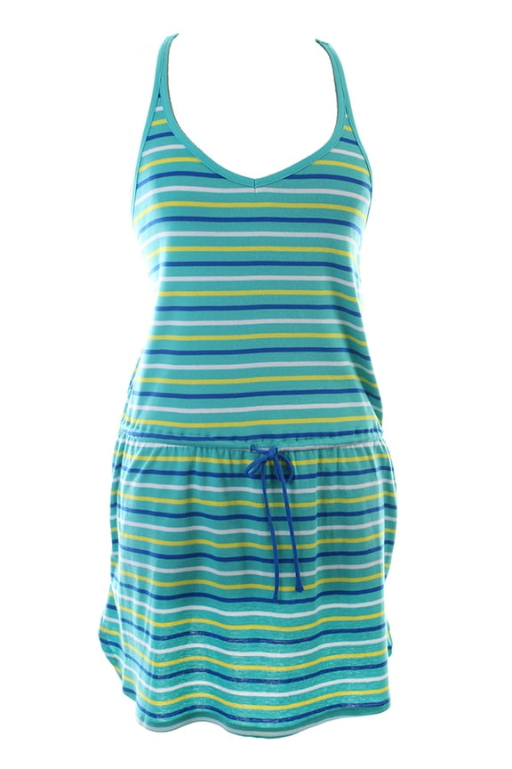 Jane And Bleecker  Teal Drawstring Jersey Chemise S