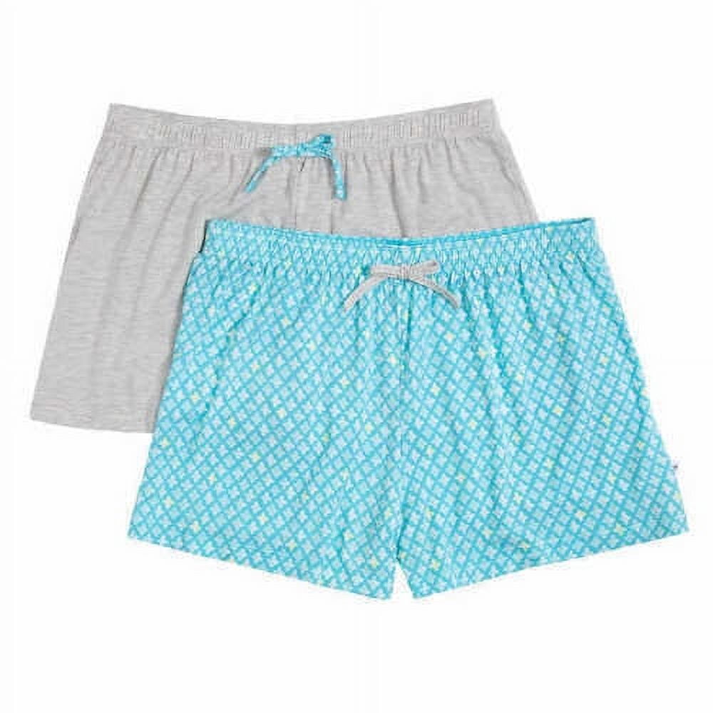 Jane And Bleecker Women's 2 Pack Sleep Shorts, Aquarelle, Small