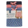 thumbnail image 1 of Jane And Bleecker Women's 3Pack Sleepwear Relaxed Sleep Short Geo Blue Small NWT, 1 of 7